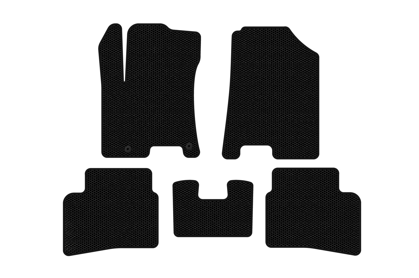 Rubber Floor Mats Carsuit (Black) for Hyundai Venue 2019- - image 1