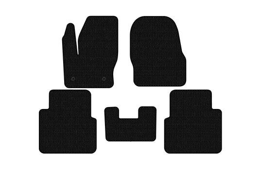 Rubber Floor Mats Carsuit (Black) for Ford Connect 2014-2021 - image 1