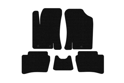 Rubber Floor Mats Carsuit (HB, Black) for Hyundai I-20 2008-2012 - image 1
