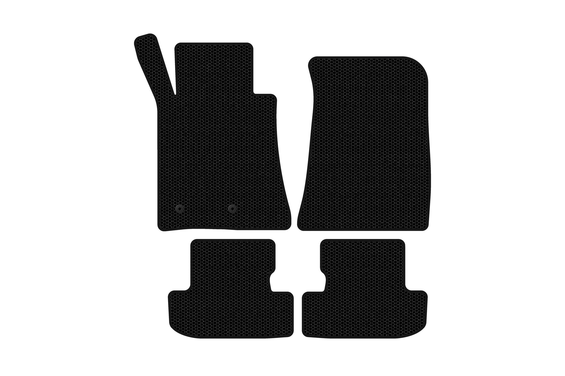 Rubber floor mats Carsuit (Coupe, black) for Ford Mustang 2015-2023 - image 1
