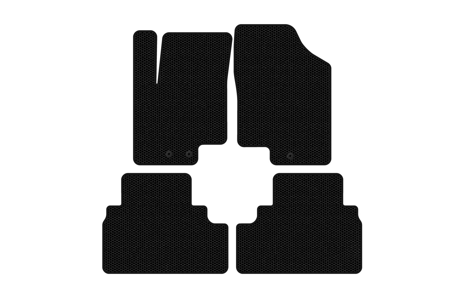 Rubber Floor Mats Carsuit (Black) for Kia Venga 2010-2019 - image 1