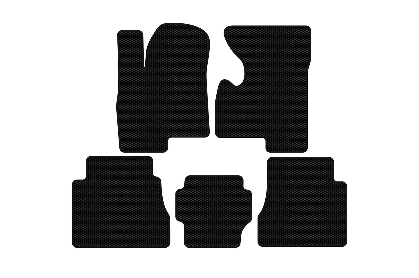 Rubber Floor Mats Carsuit (Black) for Hummer H2 2002-2009 - image 1