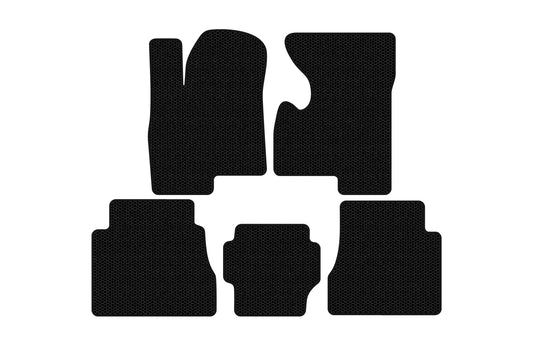 Rubber Floor Mats Carsuit (Black) for Hummer H2 2002-2009 - image 1