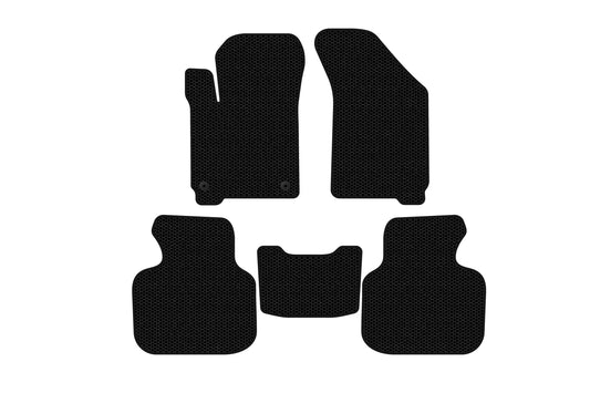 Rubber floor mats Carsuit (2011-2020, 7-seater, black) for Dodge Journey 2008-2020 - image 1