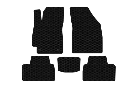 Rubber Floor Mats Carsuit (SD, Black) for Daewoo Nubira 1997-1999 - image 1