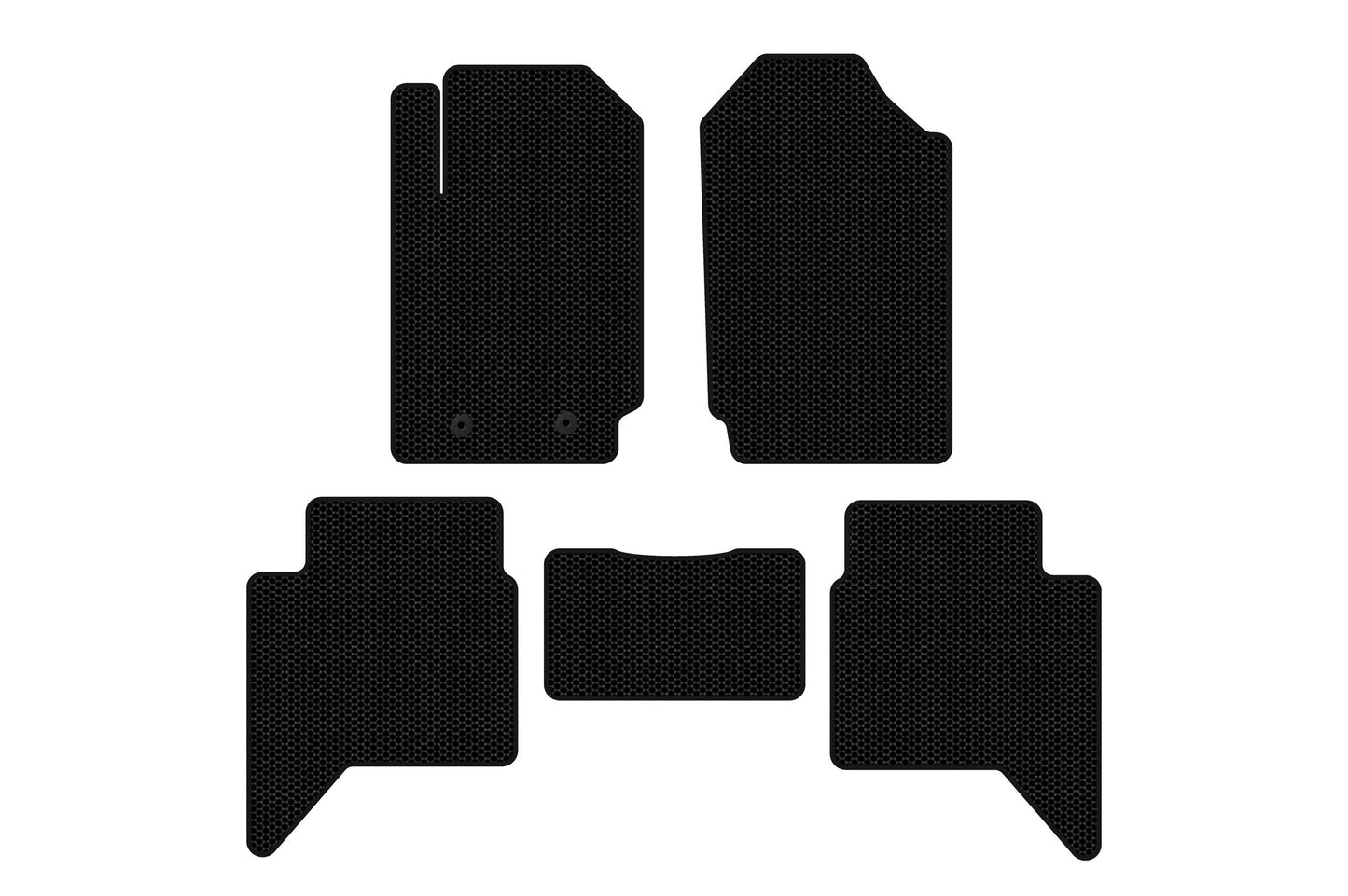 Rubber Floor Mats Carsuit (Black) for Ford Ranger 2011-2022 - image 1