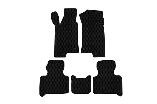 Rubber Floor Mats Carsuit (Black) for Hummer H3 2005-2010 - image 1