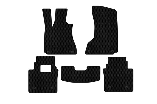 Rubber Floor Mats Carsuit (SD, Black) for Maserati Quattroporte 2013-2023 - image 1