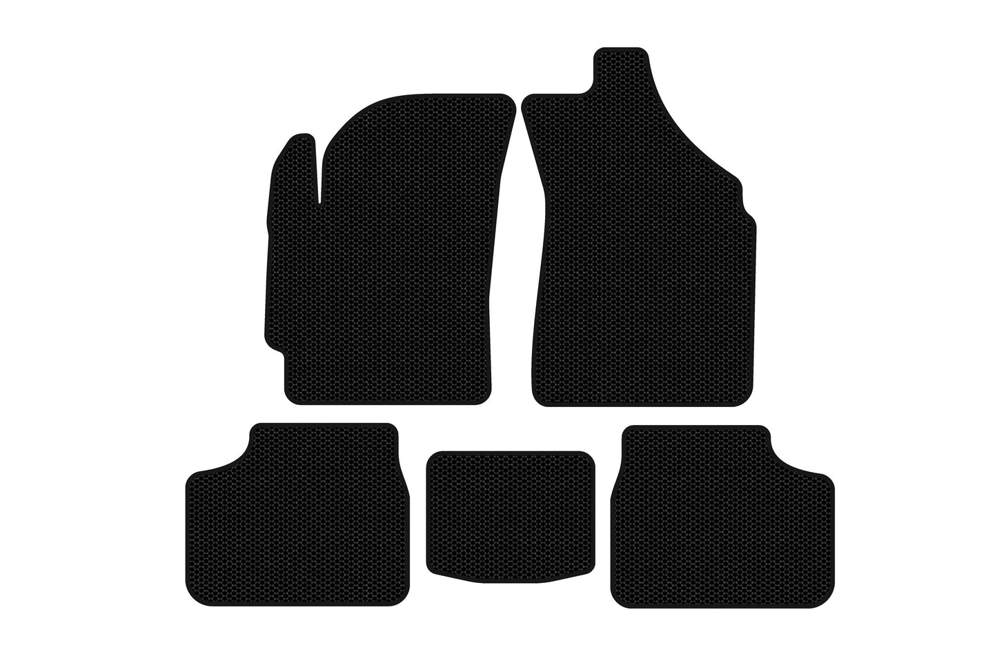 Rubber Floor Mats Carsuit (Black) for Daewoo Matiz 2009-2015 - image 1