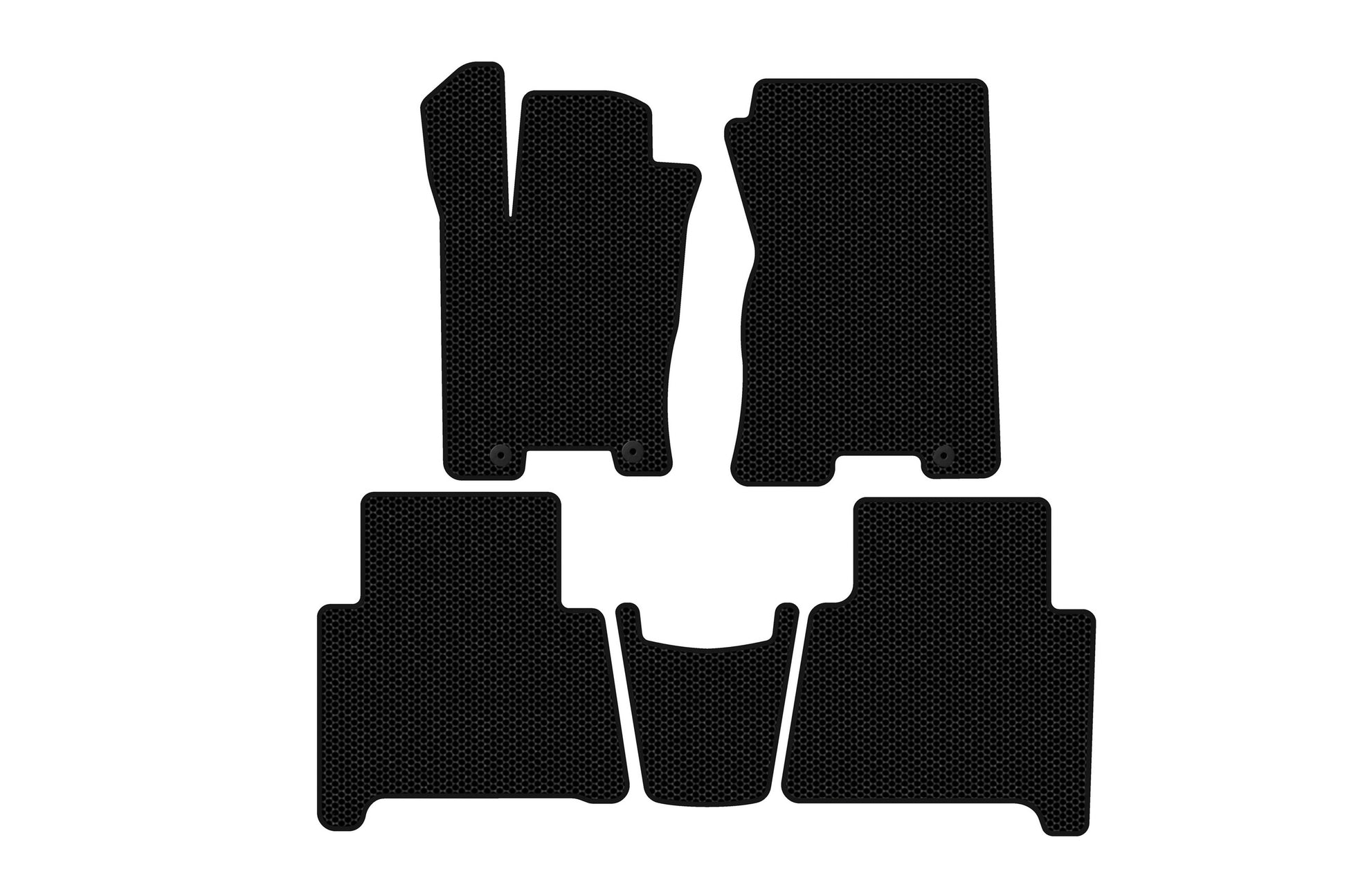 Rubber Floor Mats Carsuit (Black) for Kia Mohave 2008-2016 - image 1