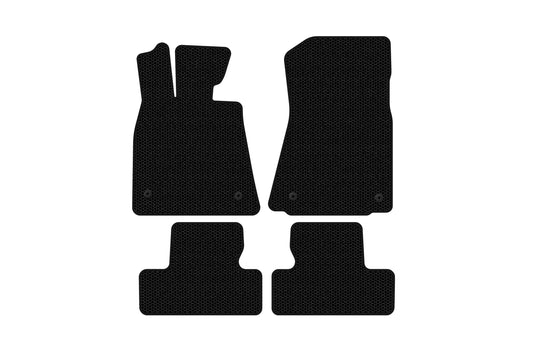 Rubber floor mats Carsuit (Coupe, black) for Lexus RC 200t 2014- - image 1