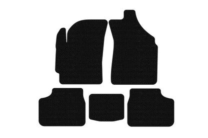 Rubber Floor Mats Carsuit (Black) for Daewoo Matiz 1998-2008 - image 1