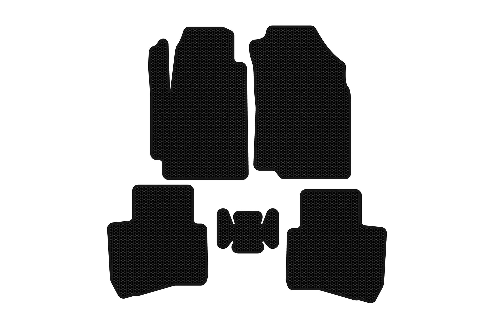 Rubber Floor Mats Carsuit (Black) for JAC S2 2014-2020 - image 1