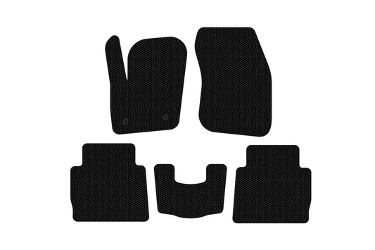 Rubber floor mats Carsuit (2012-2016, SD, black) for Ford Fusion 2012-2020 - image 1