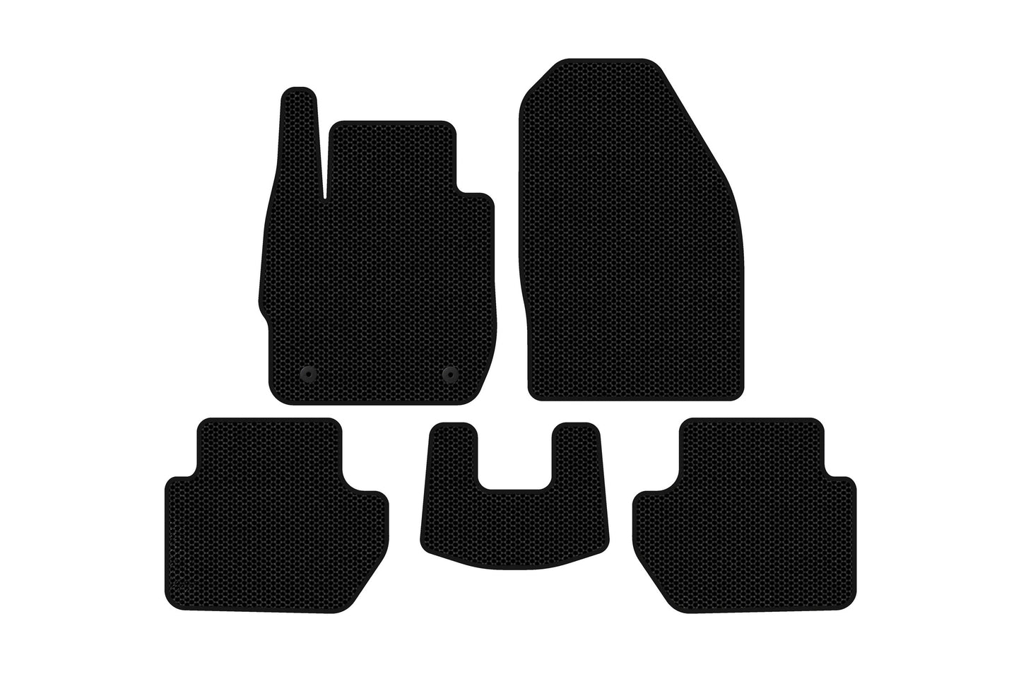 Rubber Floor Mats Carsuit (SD, Black) for Ford Ka 2016- - image 1