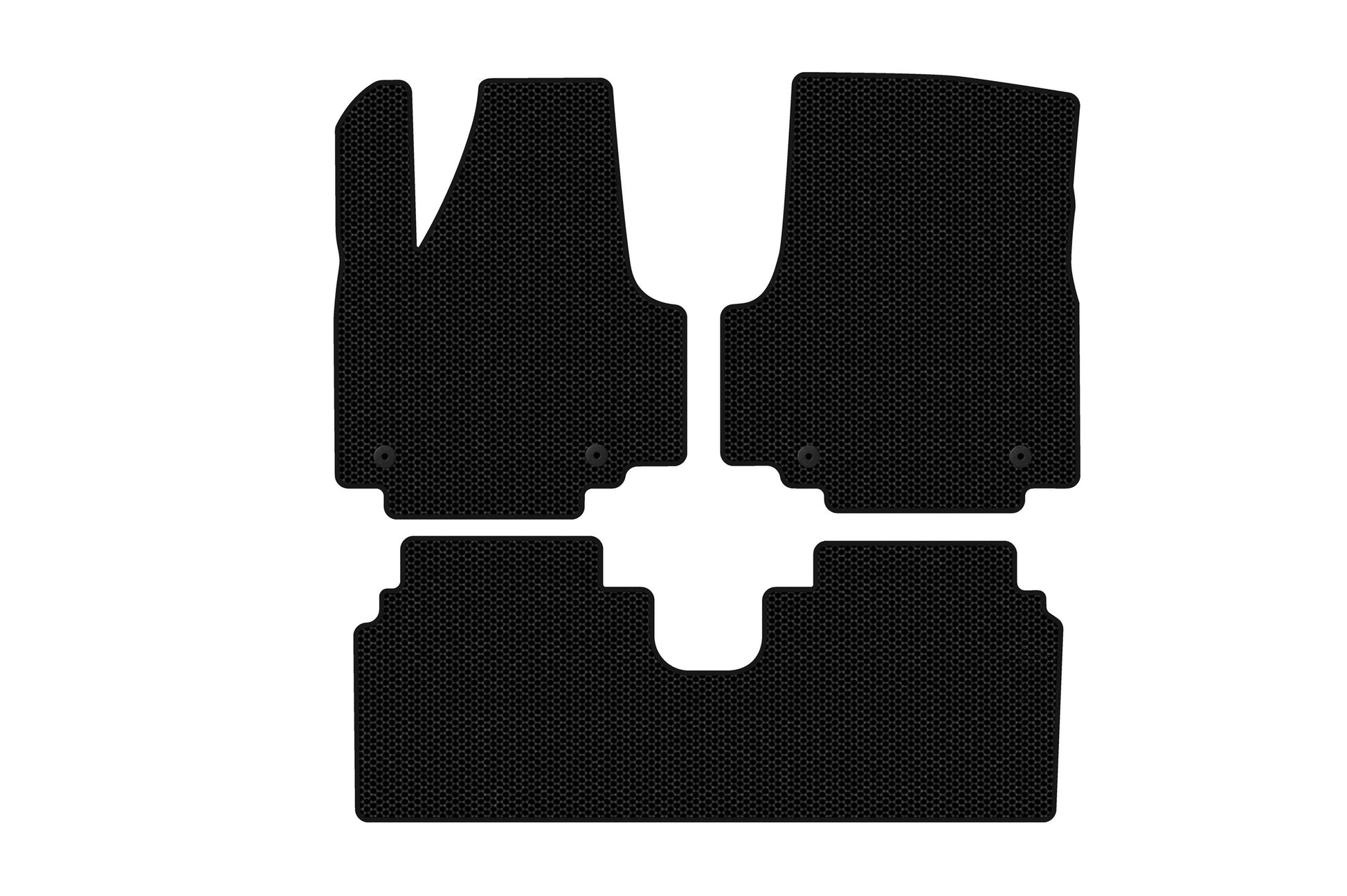 Rubber Floor Mats Carsuit (Electric, Black) for Hyundai Ioniq 5 2021- - image 1