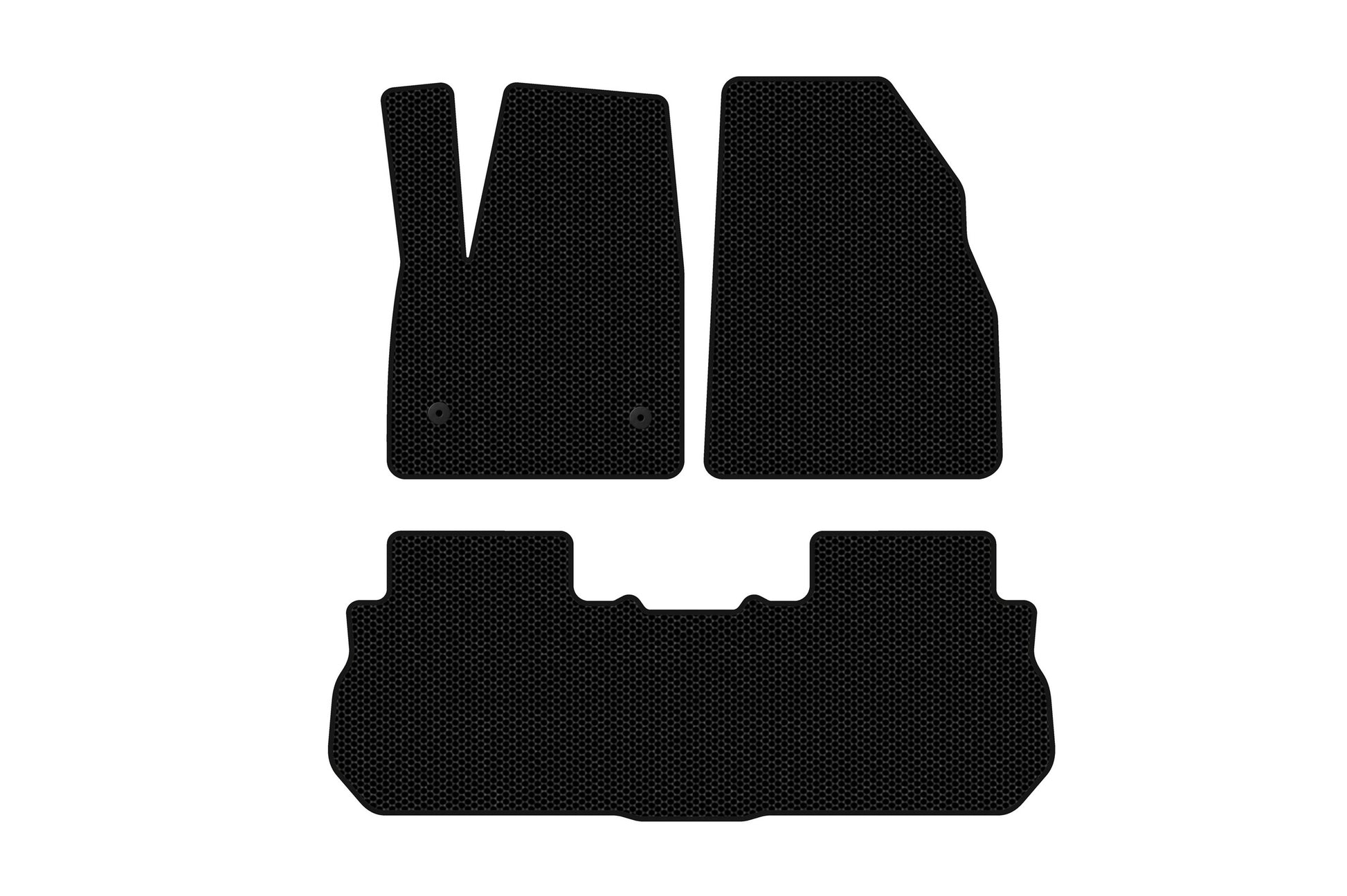 Rubber floor mats Carsuit (2 rows, 2017-2019, black) for GMC Acadia 2017- - image 1