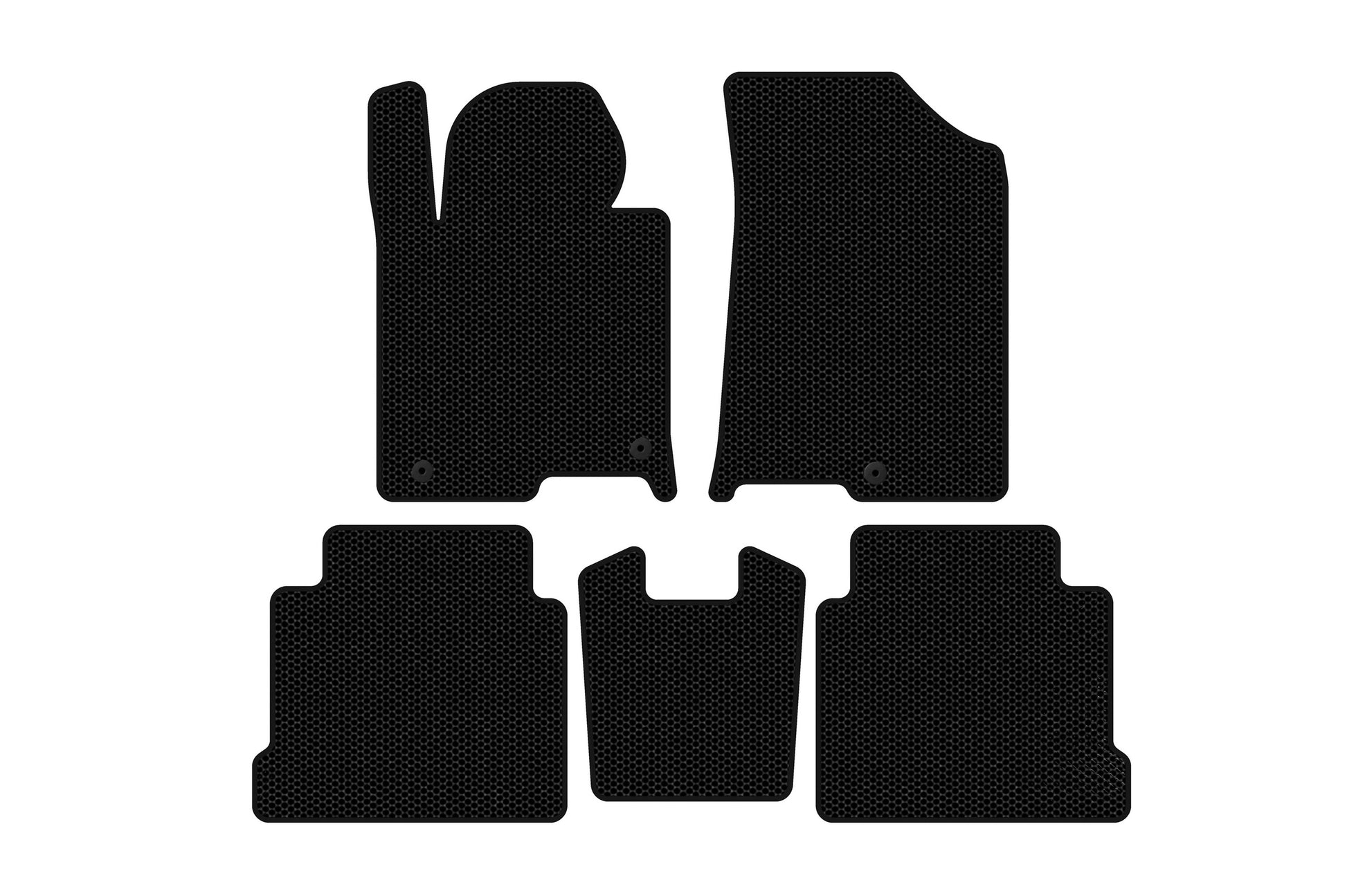 Rubber Floor Mats Carsuit (black) for Hyundai Sonata LF 2014-2019 - image 1