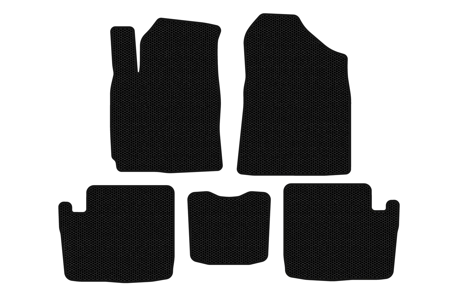 Rubber floor mats Carsuit (2005-2009, black) for Chery Tiggo 1 2005-2016 - image 1