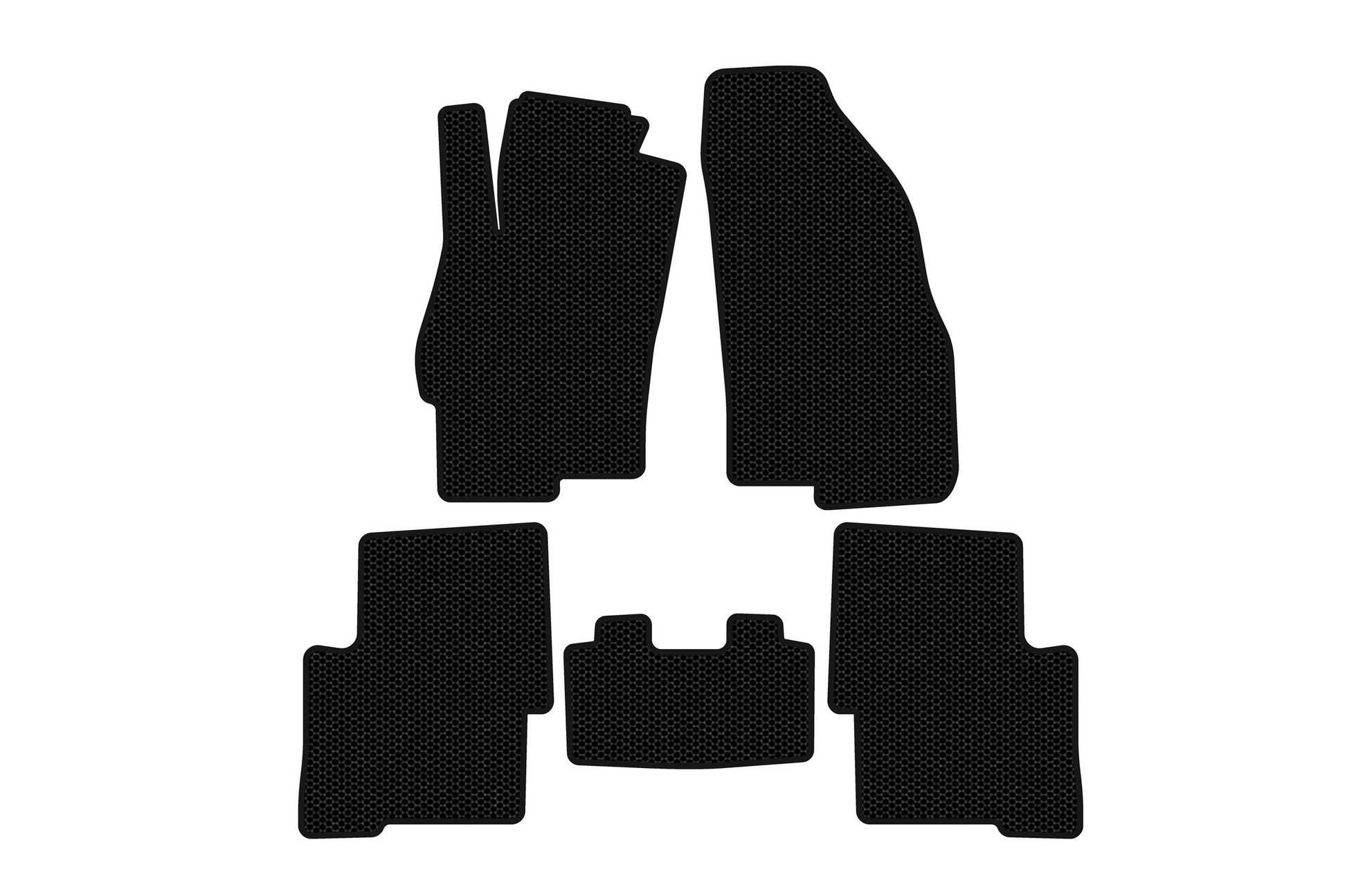 Rubber Floor Mats Carsuit (SD, Black) for Fiat Linea 2006-2018 - image 1