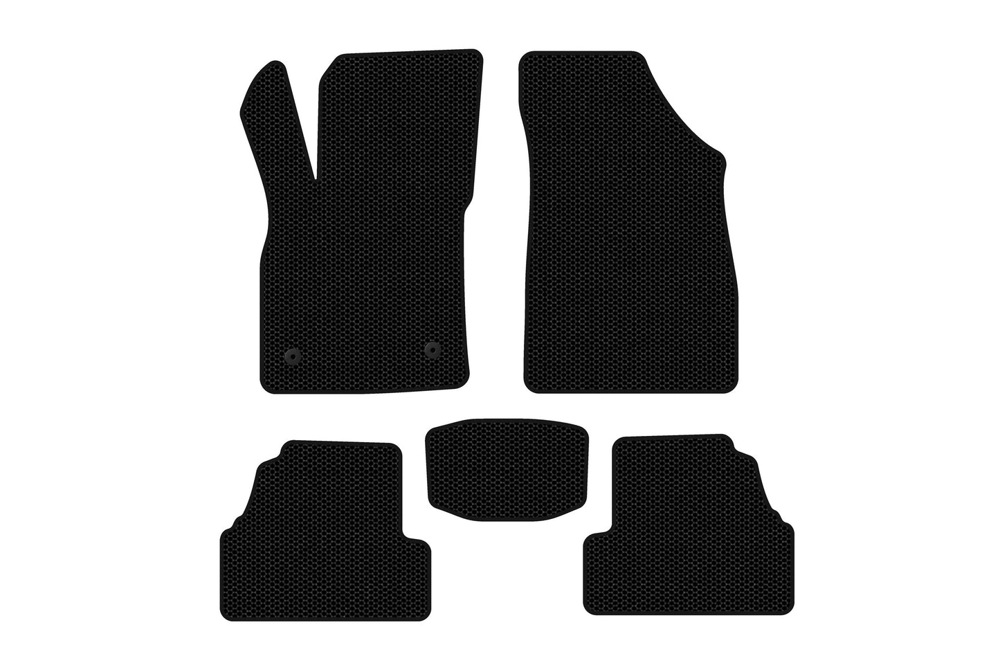 Rubber floor mats Carsuit (2019-2023, black) for Chevrolet Trax 2012-2023 - image 1