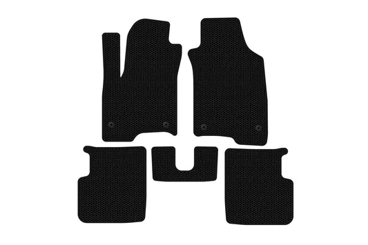 Rubber Floor Mats Carsuit (Black) for Fiat Panda 2011-2023 - image 1