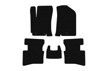 Rubber Floor Mats Carsuit V2 (Black) for Kia Rio 2012-2017 - image 1