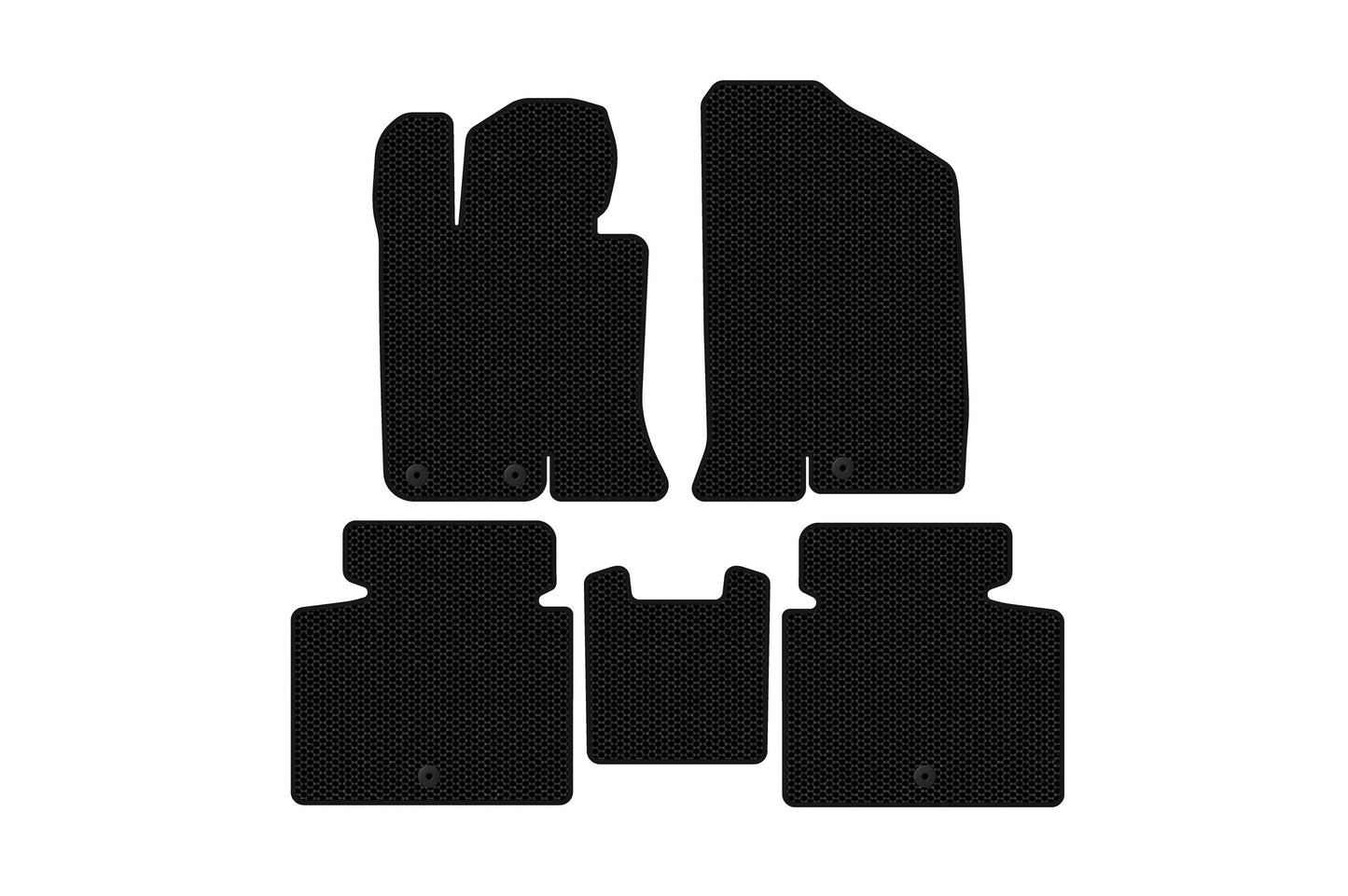Rubber Floor Mats Carsuit V-2 (SD, black) for Kia Optima 2010-2016 - image 1