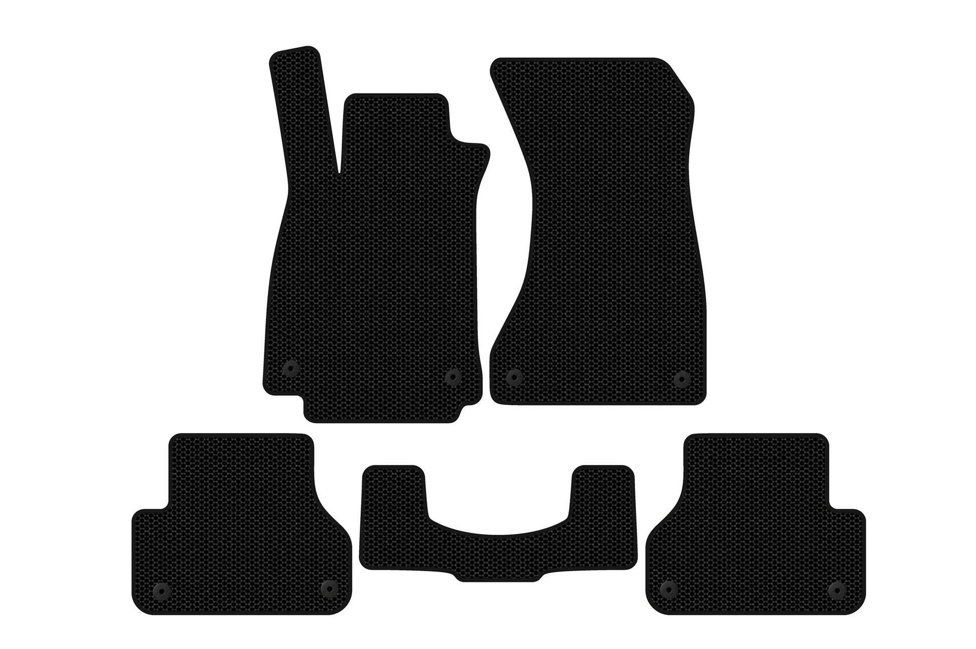 Carsuit V1 Rubber Floor Mats (Sedan, black) for Audi A5 2016-2025 - image 1