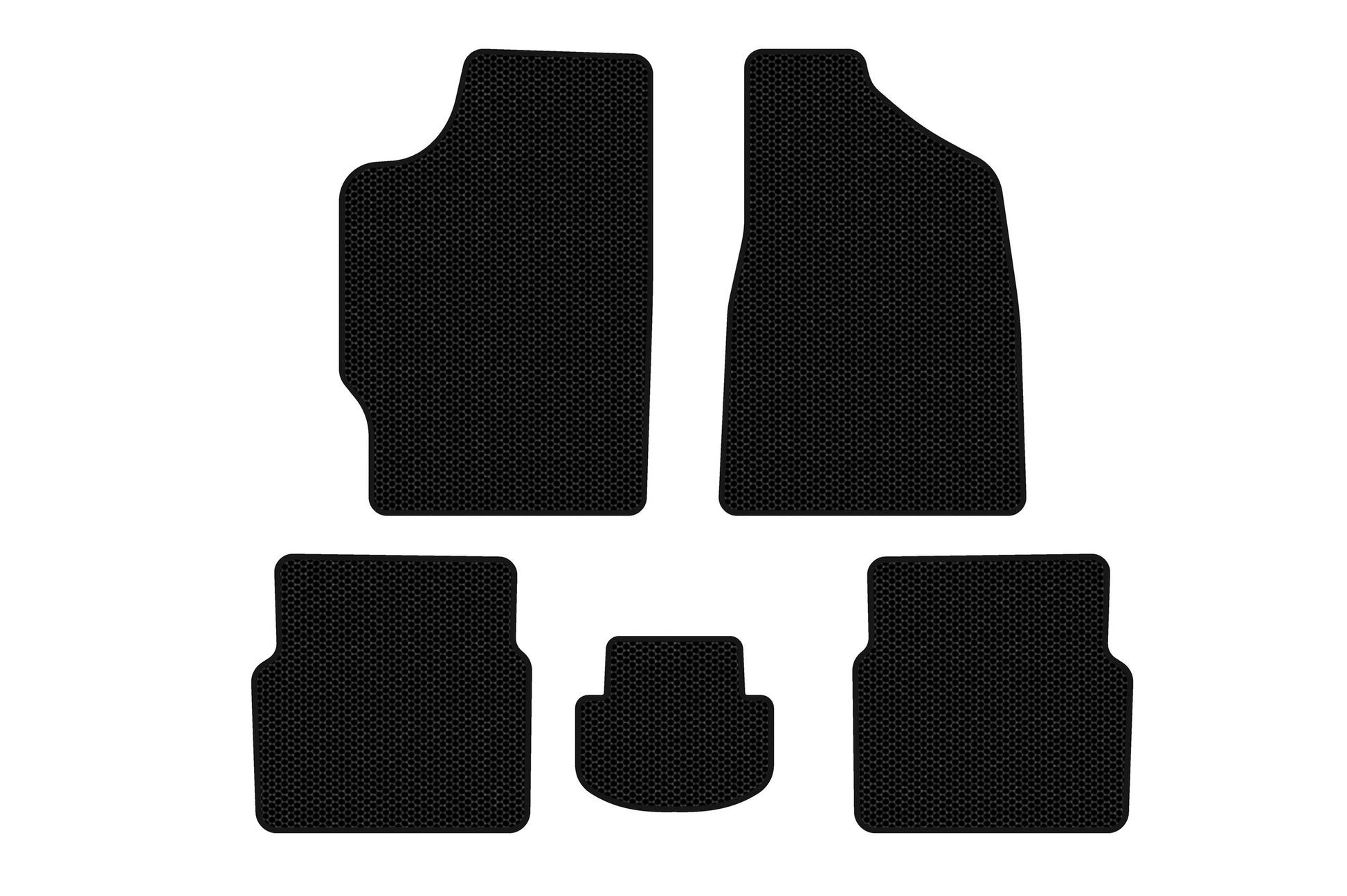 Carsuit rubber floor mats (Sedan, black) for Audi 80 1978-1986 - image 1