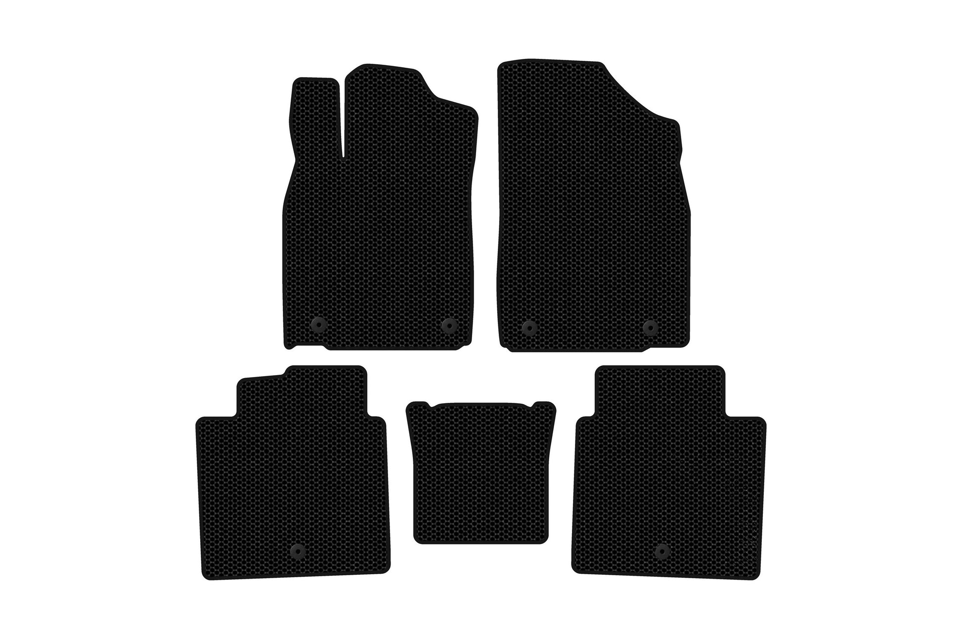 Rubber floor mats Carsuit (2012-2015, SD, black) for Lexus ES 2012-2018 - image 1