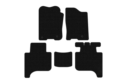 Rubber floor mats Carsuit (2 rows, 2004-2008, black) for Infiniti QX56 2004-2010 - image 1