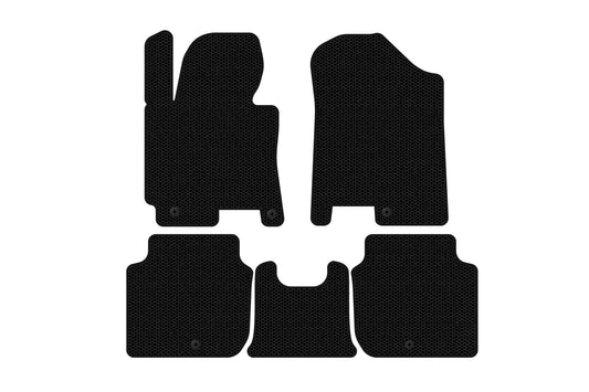 Rubber floor mats Carsuit (2012-2016, black) for Kia Forte 2008–2024 - image 1