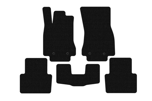 Rubber Floor Mats Carsuit (Black) for Jaguar XF 2009-2016 - image 1