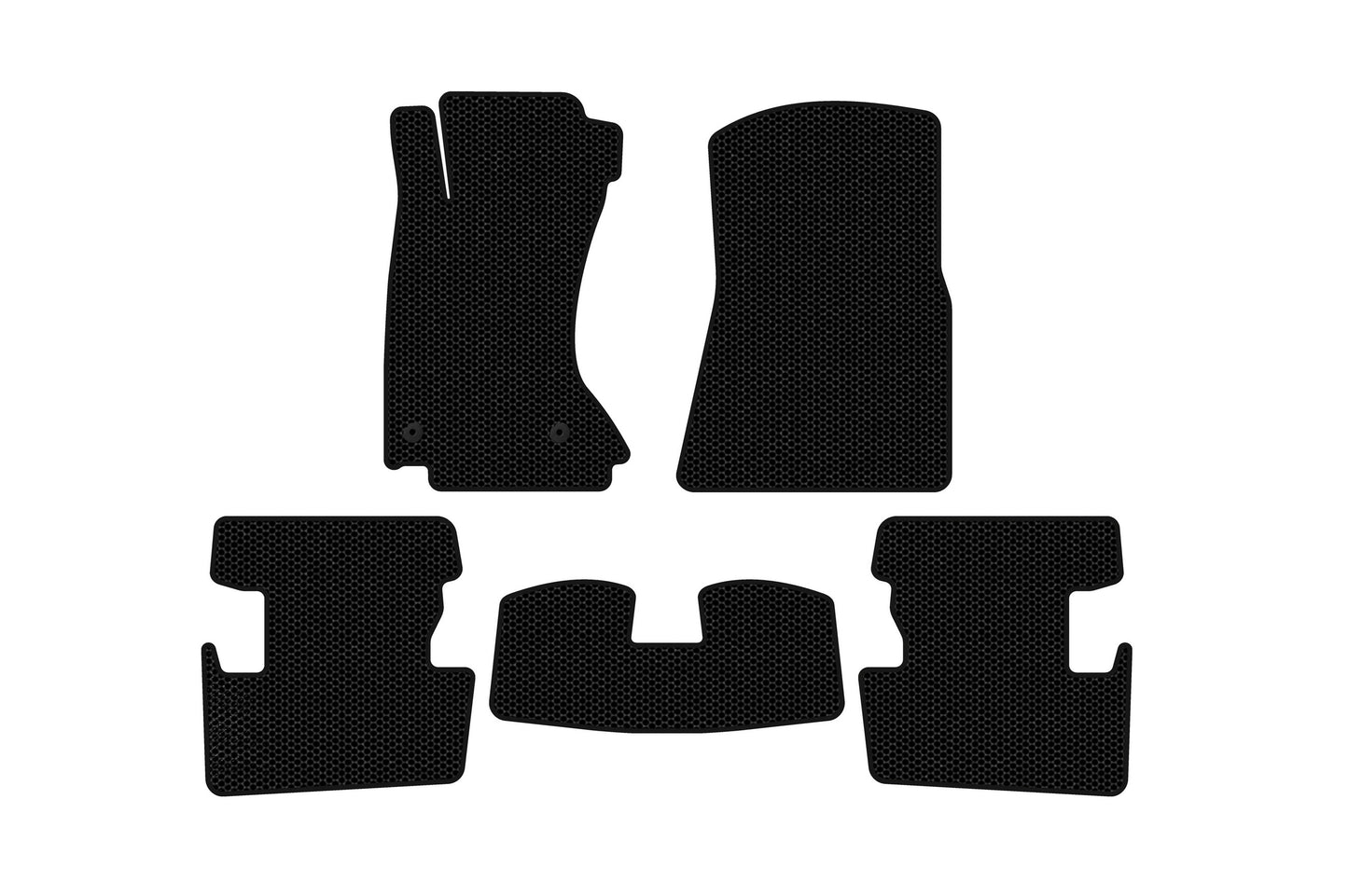Rubber floor mats Carsuit (2008-2013, black) for Lexus IS 2005-2013 - image 11