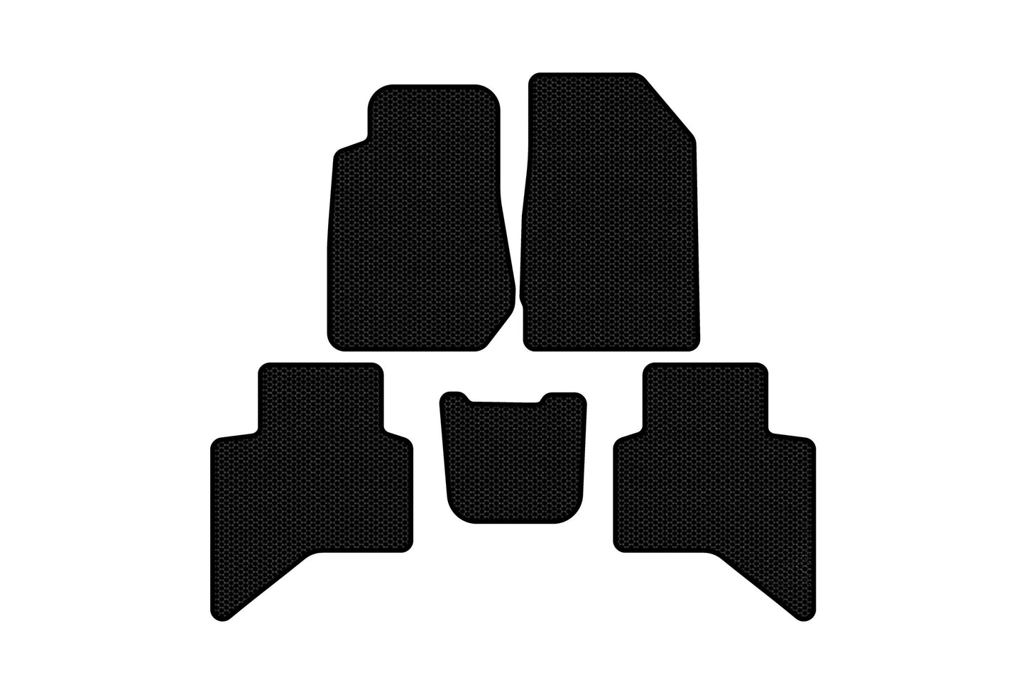 Rubber Floor Mats Carsuit (Black) for Isuzu D-Max 2019- - image 1