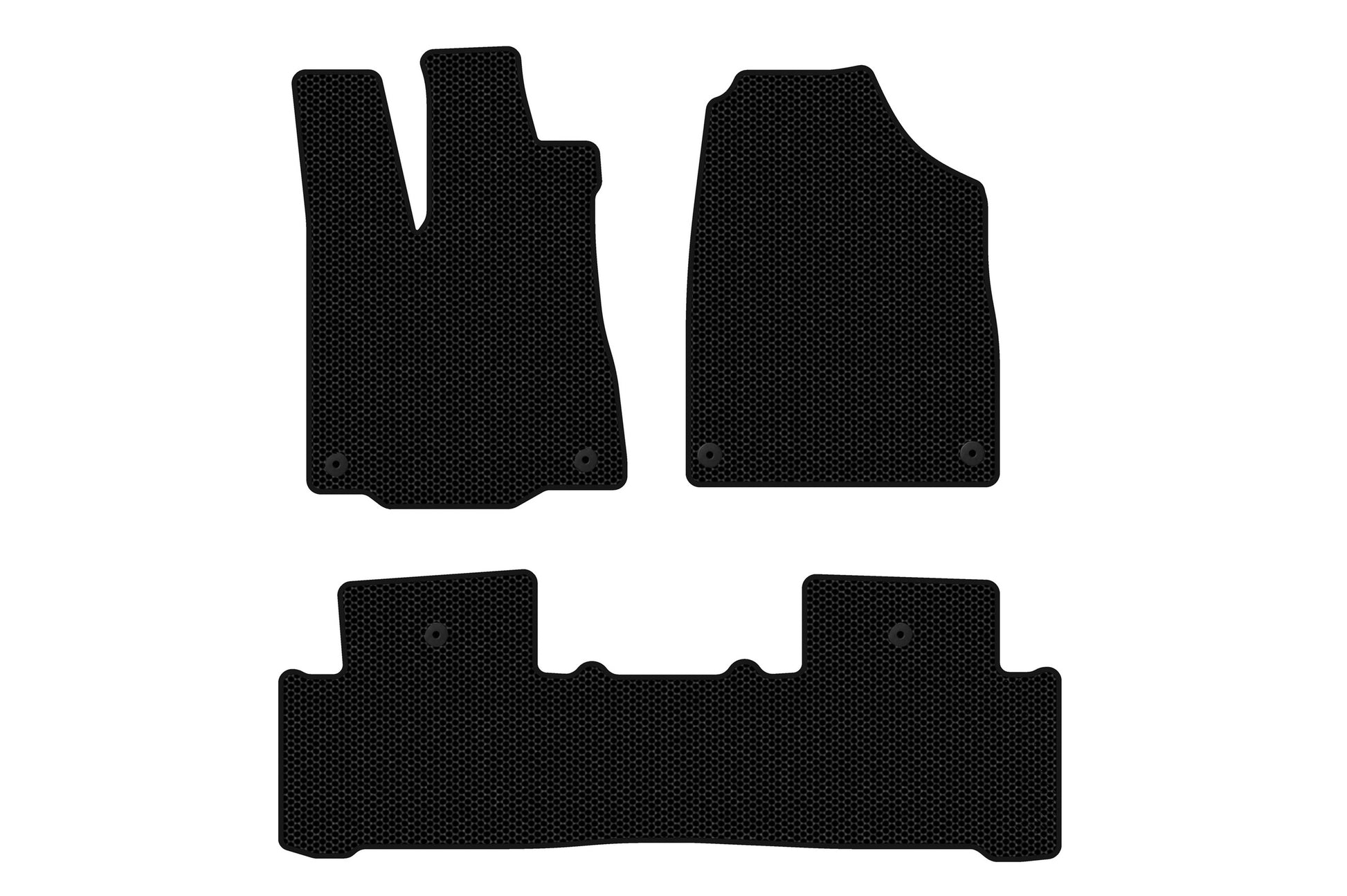 Rubber floor mats Carsuit (2 rows, black) for Acura MDX 2013-2020 - image 1