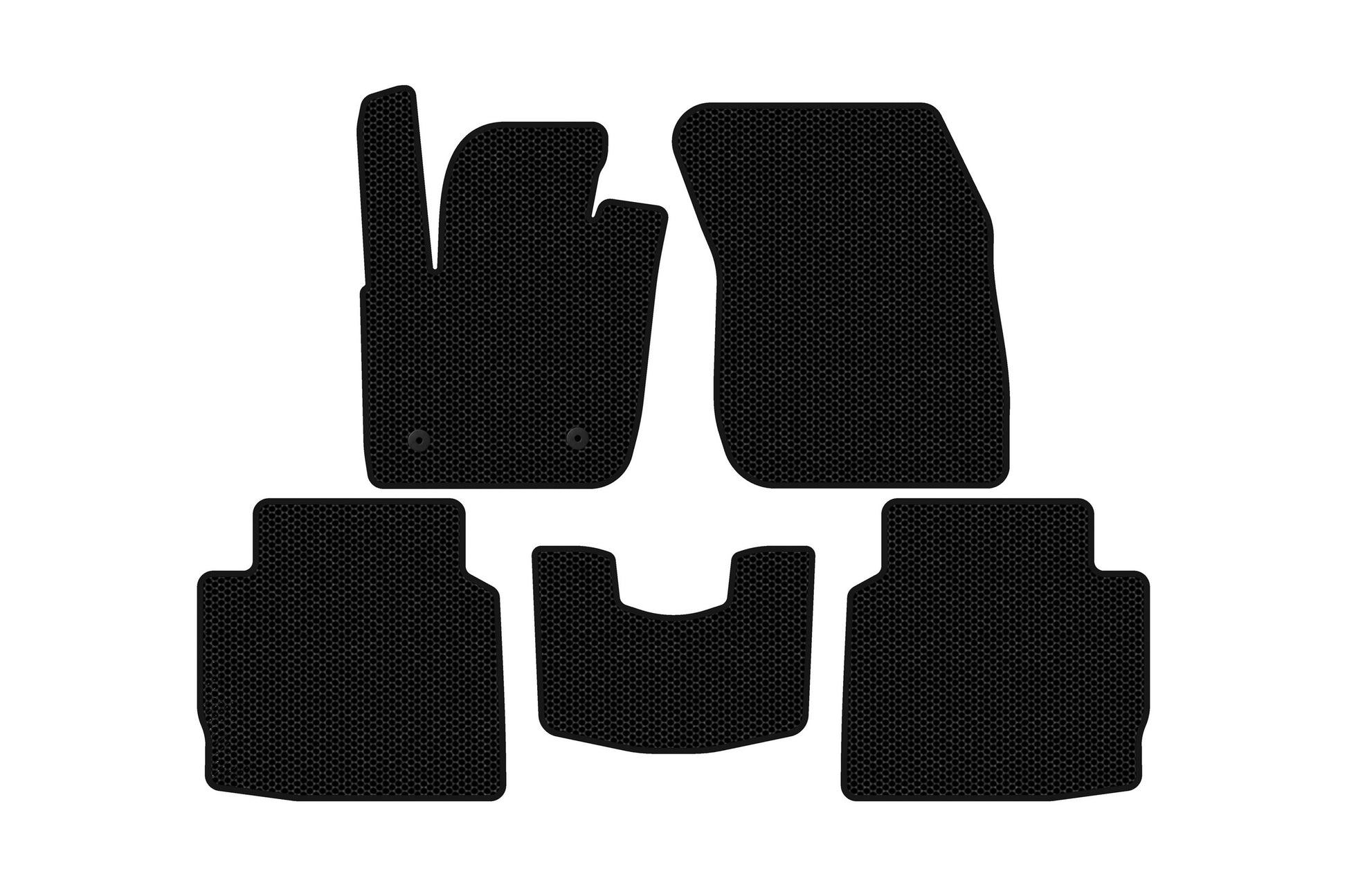 Rubber floor mats Carsuit (2016-2020, SD, black) for Lincoln MKZ 2012-2020 - image 1