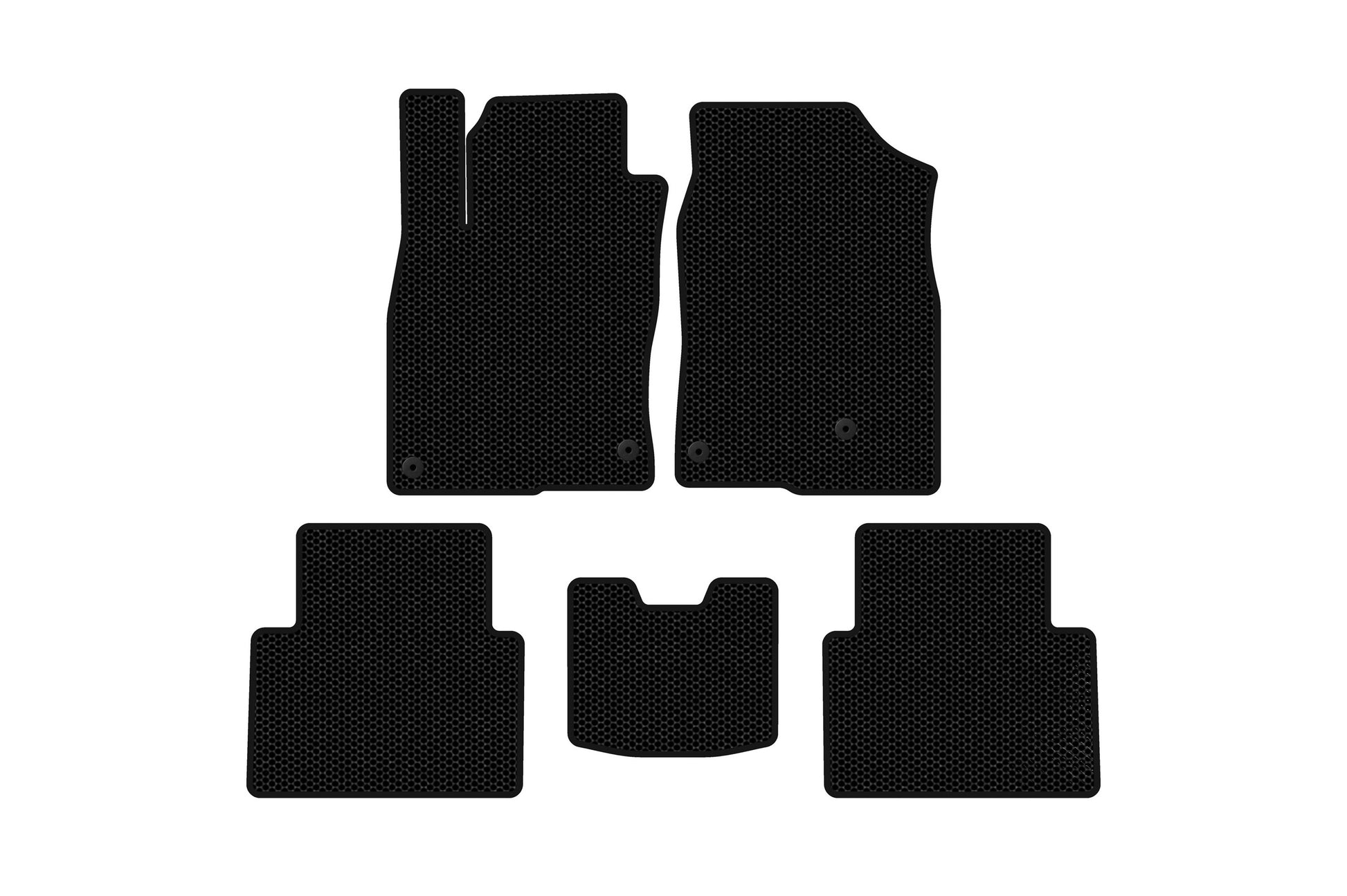 Rubber Floor Mats Carsuit (SD, Black) for Honda Civic Sedan X 2016-2021 - image 1