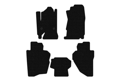 Rubber Floor Mats Carsuit (Black) for Chevrolet Silverado 2013-2019 - image 1