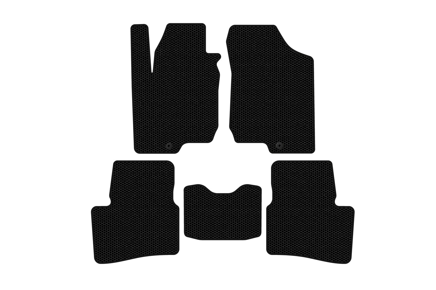 Rubber floor mats Carsuit (HB, 3-door, black) for Kia Ceed 2007-2012 - image 1
