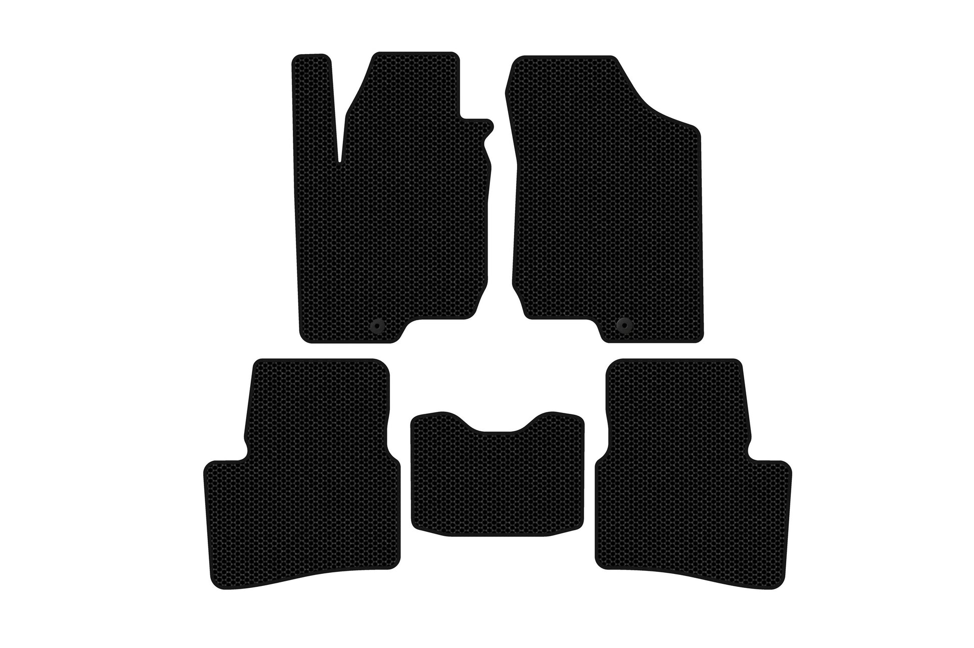 Rubber floor mats Carsuit (HB, 3-door, black) for Kia Ceed 2007-2012 - image 1