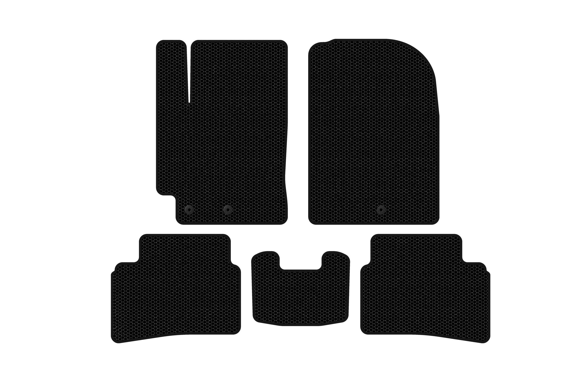 Rubber floor mats Carsuit (2019+, black) for Kia Stonic 2017- - image 1