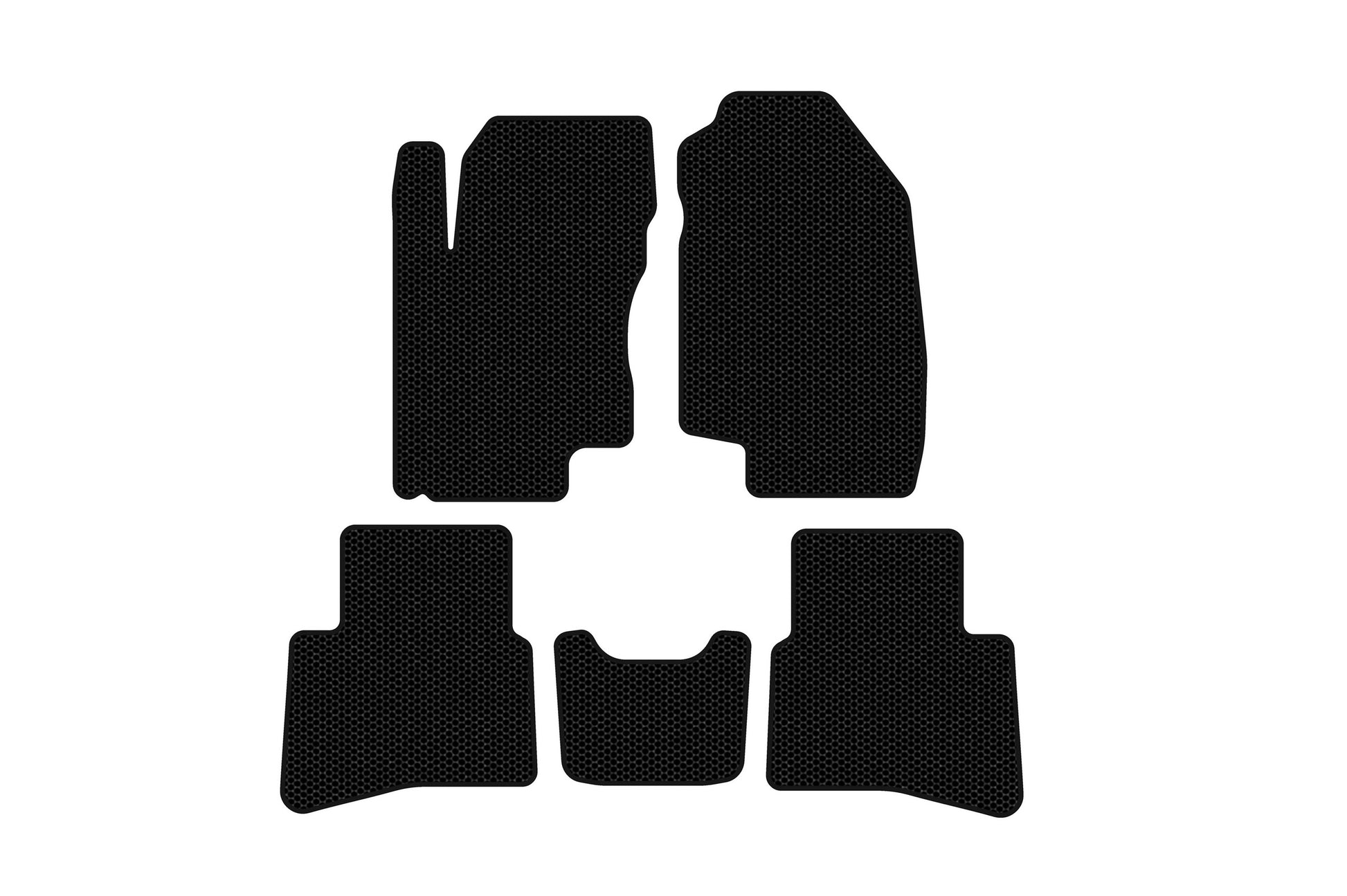 Rubber Floor Mats Carsuit (Black) for JAC S3 2014- - image 1