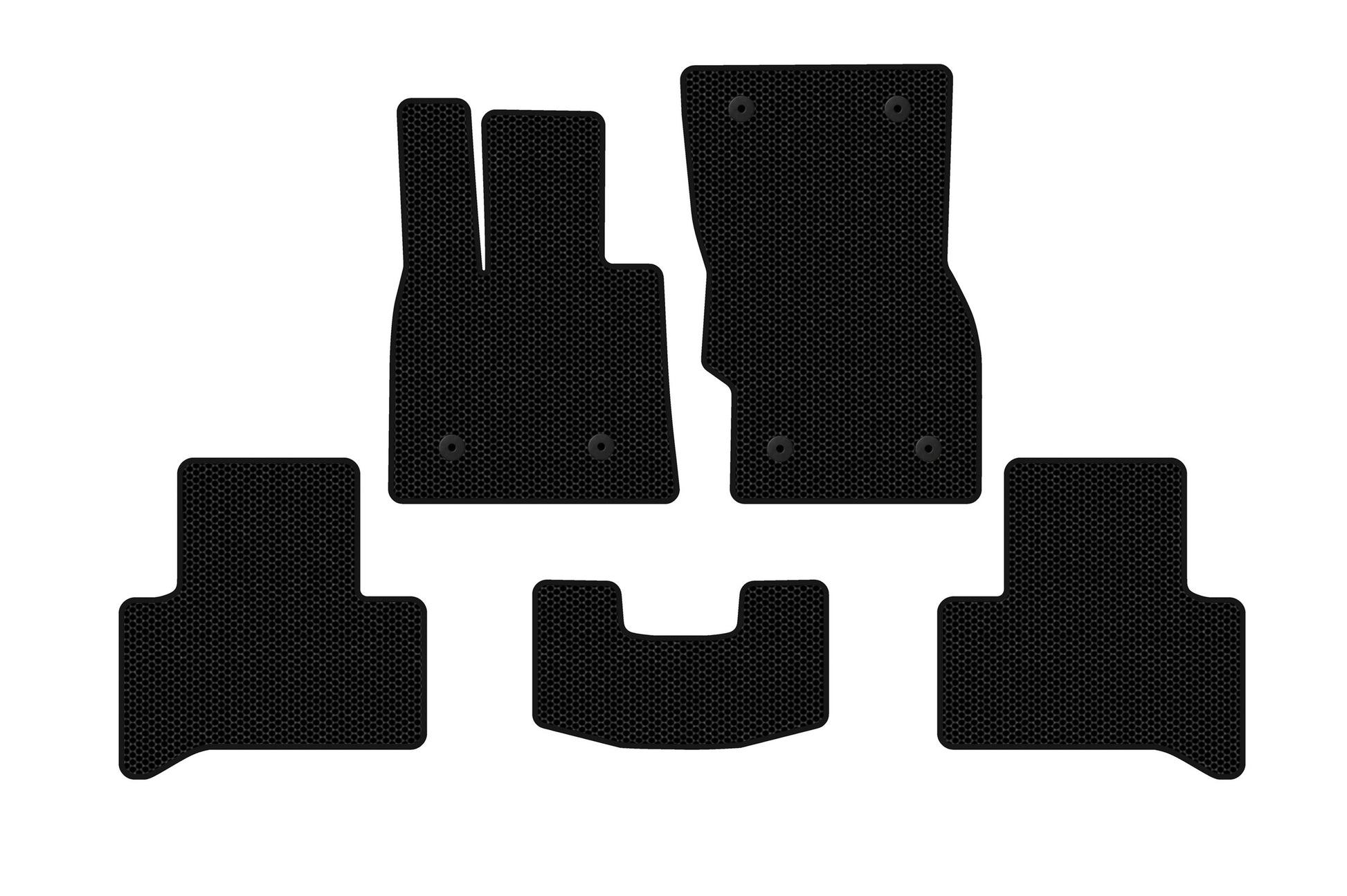 Rubber Floor Mats Carsuit (Black) for Alfa Romeo Stelvio 2016- - image 1