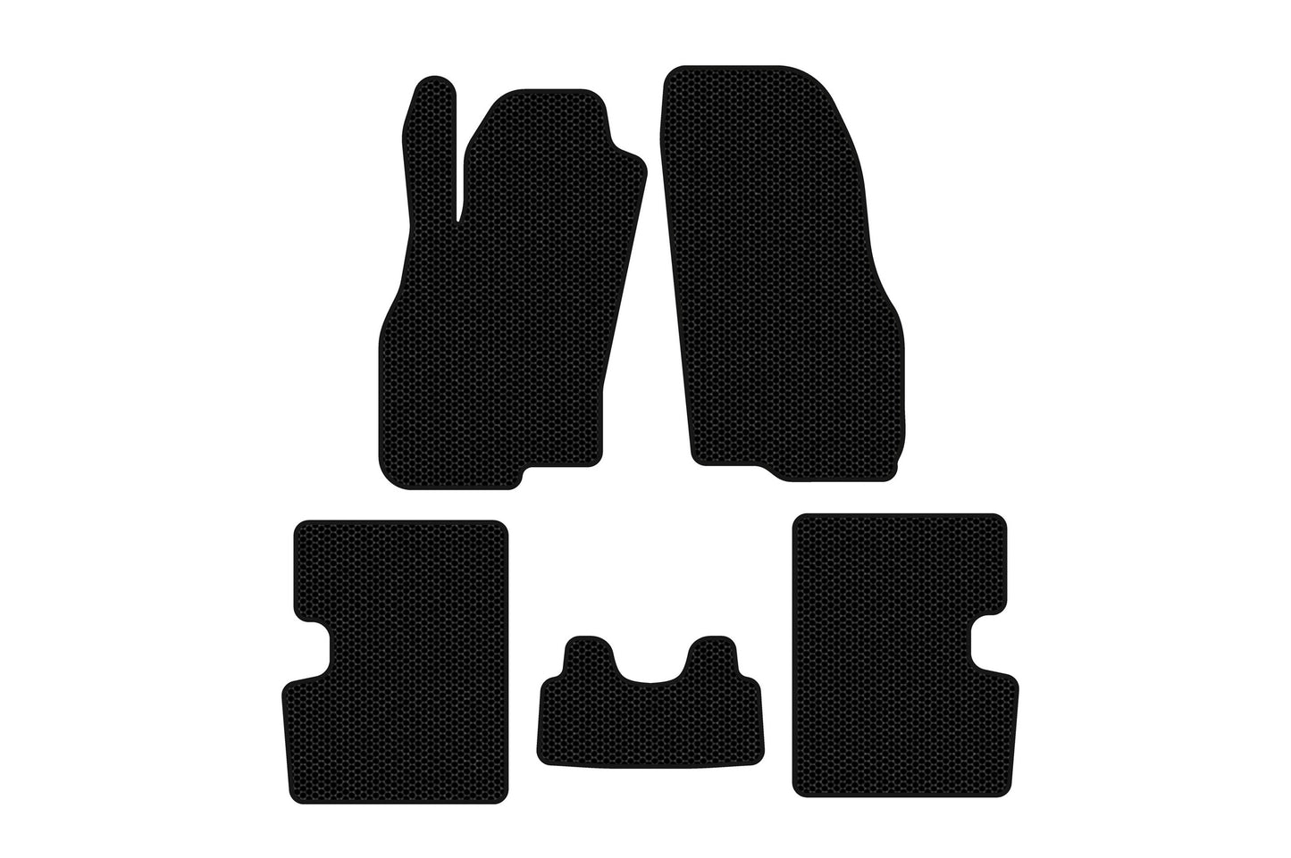 Rubber floor mats Carsuit (HB, 5-door, Pre-facelift, black) for Fiat Punto Grande/EVO 2006-2018 - image 1