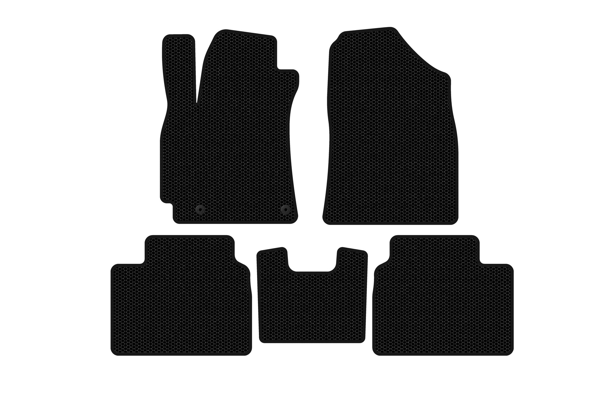 Rubber Floor Mats Carsuit (SD, Black) for Hyundai Elantra (CN7) 2020- - image 1