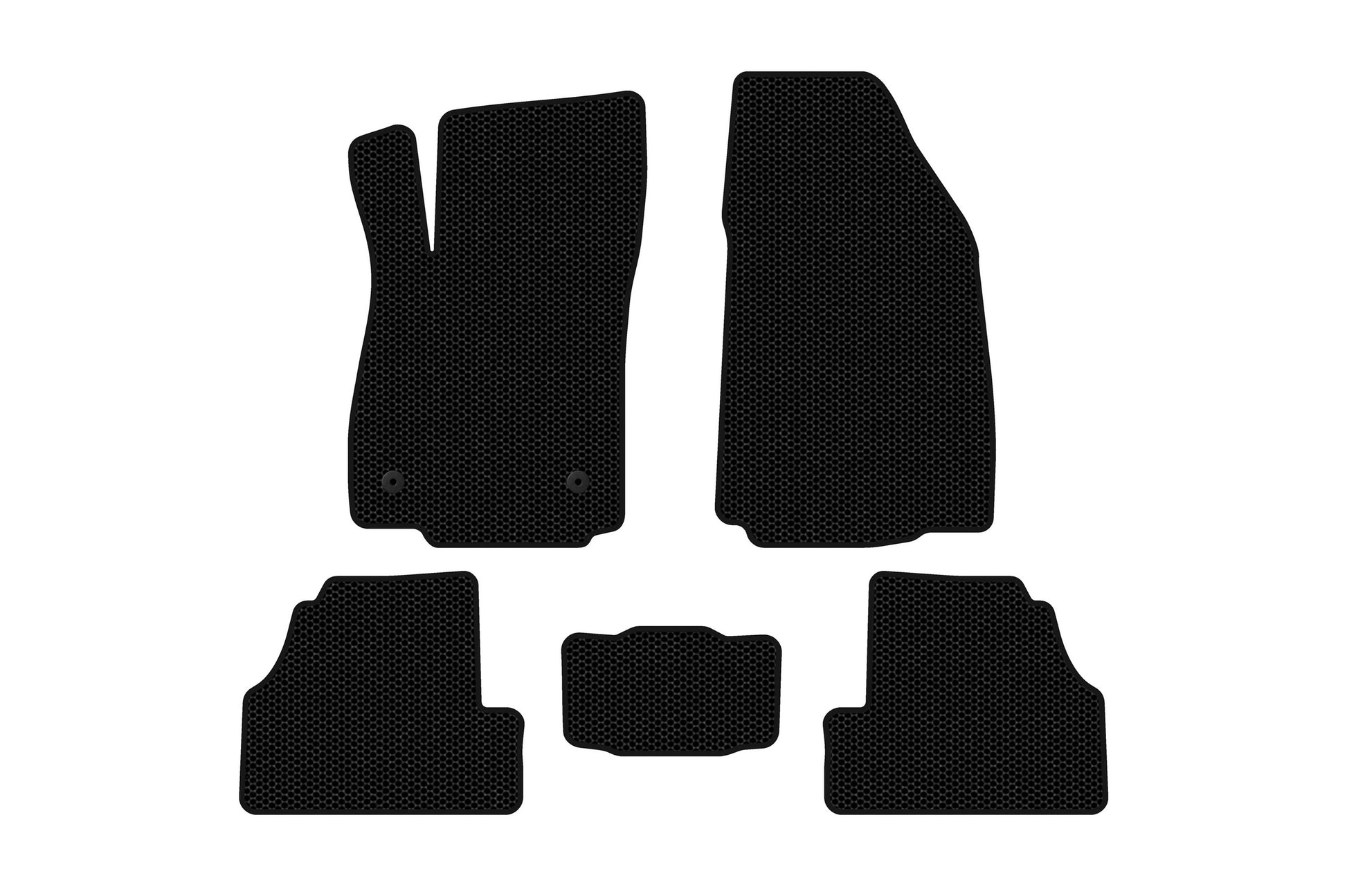 Rubber Floor Mats Carsuit (2012-2019, Black) for Chevrolet Trax 2012-2023 - image 1