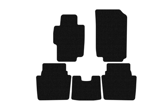 Rubber Floor Mats Carsuit (SD, Black) for Honda Accord VII 2002-2007 - image 1