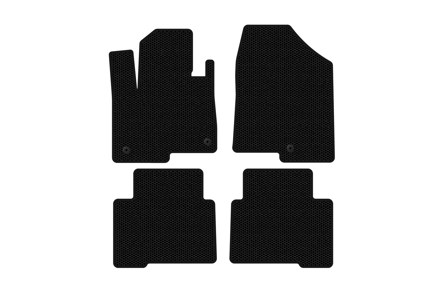 Rubber floor mats Carsuit (2 rows, for Grand, black) for Hyundai Santa Fe 4 2018-2023 - image 1